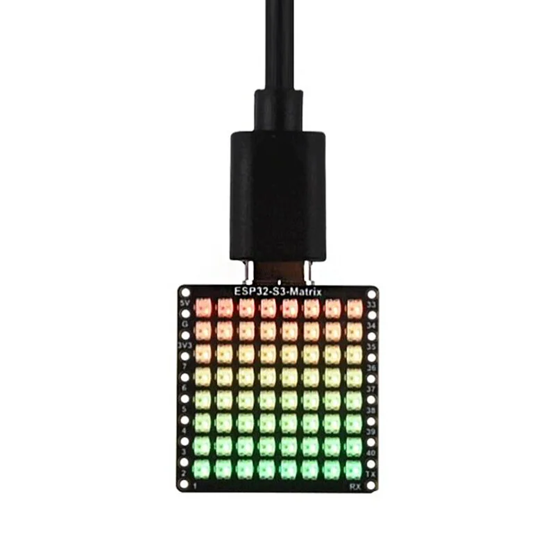 Placa de desarrollo ESP32 ESP32-S3 Matrix 8x8 RGB-LED-WiFi Bluetooth con Sensor giroscópico de actitud QST QMI8658C - imagen 2