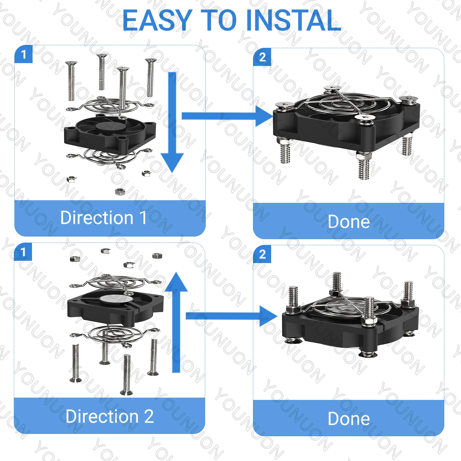 2 uds nueva parrilla protectora de ventilador de acero inoxidable 304 60MM 80MM 92MM 120MM 140MM parrilla de ventilador de refrigeración - imagen 5