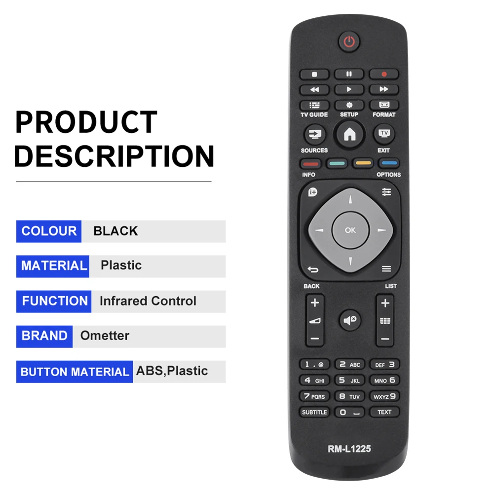 Mando a distancia para TV Philips 398GR8BD1NEPHH 47PFH4109/88 32PHH4009 40PFH4009 50PFH4009, RM-L1225 - imagen 3