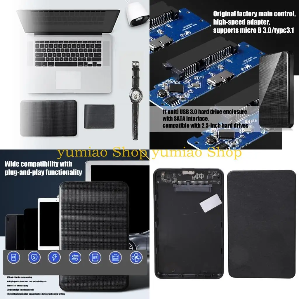 587B 2.5inch HDD External Enclosure Hard Drive Disk Box External HDD Case for PC