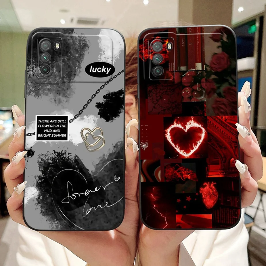 Para Xiaomi Poco M3 funda PocoM3 Pro funda pintada de lujo de caramelo funda de teléfono de silicona suave para Xiaomi Poco M3 Pro 5G bolsas de funda trasera - imagen 3