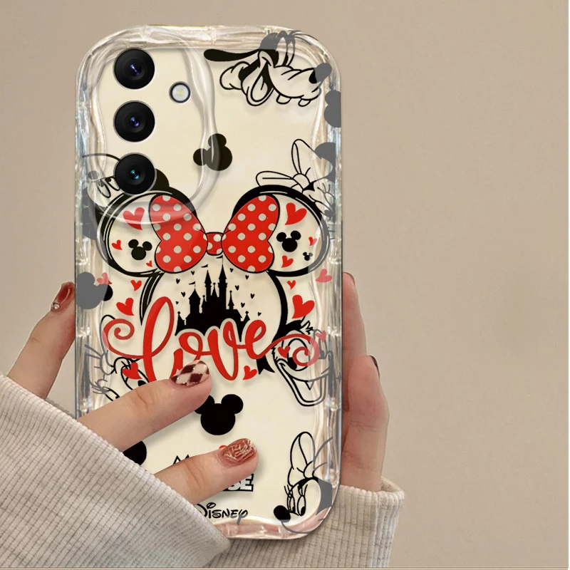 Funda Mickey Minnie Mouse Wave para Samsung Galaxy A54 A05 A05S A34 A24 A14 A04 A04S A73 A53 A33 A23 A13 A72 A52 A52S A71 A51 A21S - imagen 5