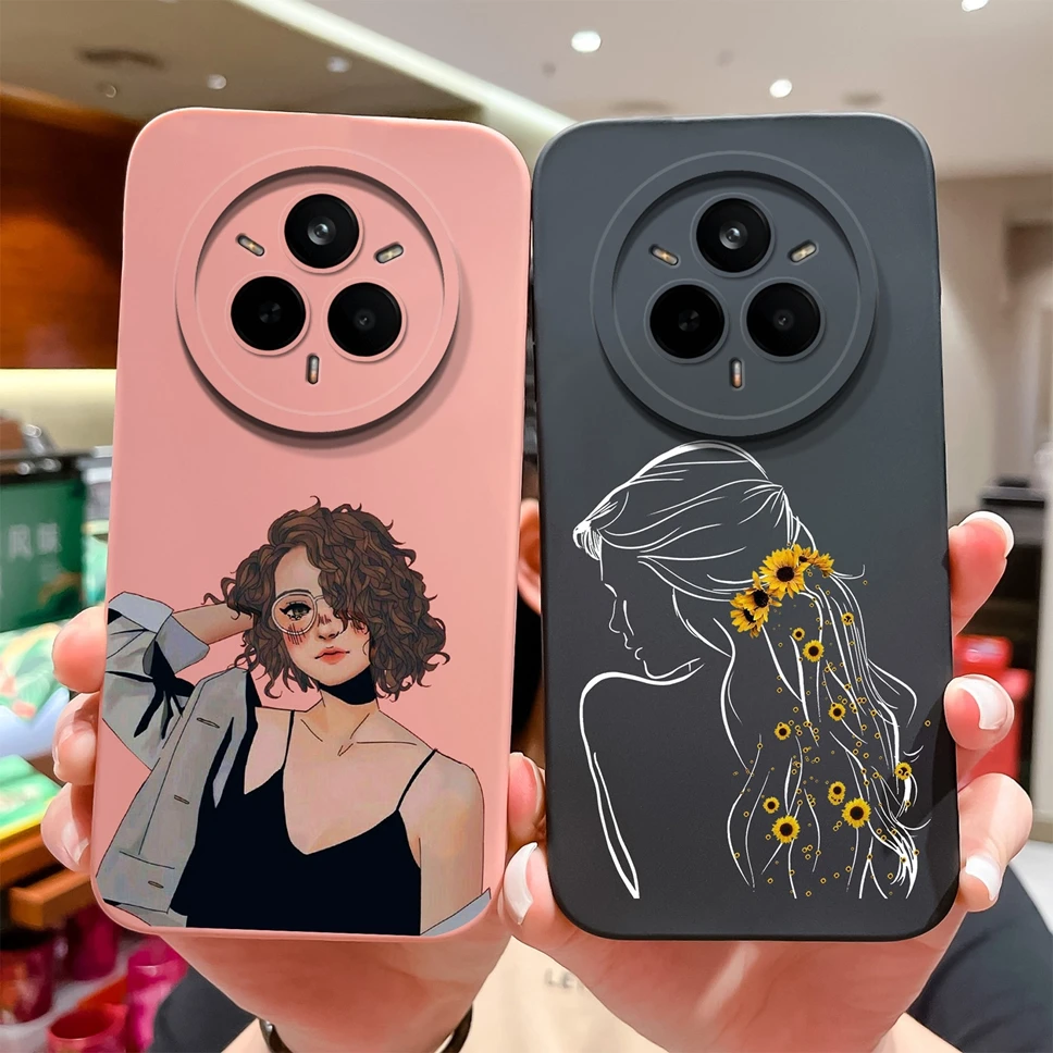 Funda de teléfono para Realme 14 Pro Plus Pro + 5G Pretty SweetGirl Funda protectora trasera de silicona suave para Realme14Pro + Funda Capa - imagen 3