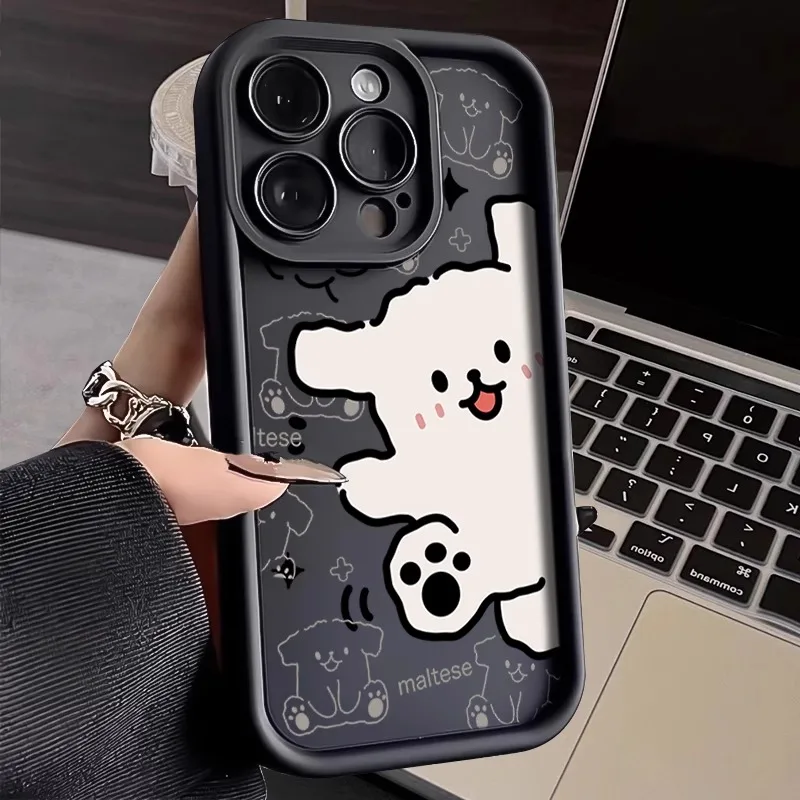 Funda de silicona para Samsung Galaxy, carcasa bonita con diseño de perro, mono y cerdo para modelos A15, A25, A24, A13, A23, A12, A22, A11, A21S, A31, A51, A71, A10, A20, A30, A50, A05 y A05S - imagen 2