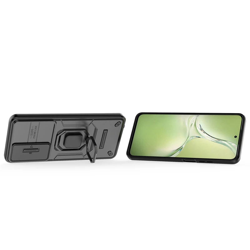 Para OPPO A80 funda OPPO A80 Capa parachoques trasero a prueba de golpes lente de cámara soporte de anillo protector para Fundas OPPO A80 A 80 OPPOA80 - imagen 5