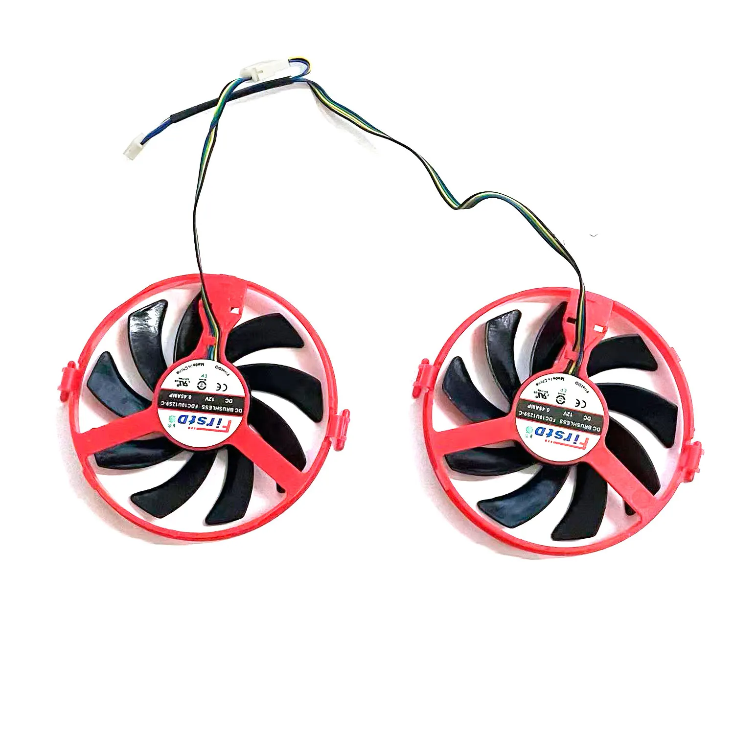 Nuevo ventilador GPU FDC10U12S9-C 4PIN RX460 para XFX Radeon RX 460 ventilador de refrigeración de tarjeta gráfica de refrigeración dual - imagen 2