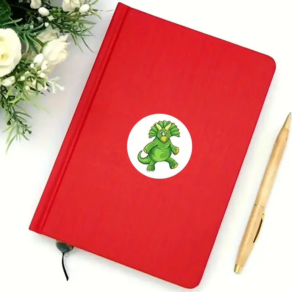 500 Uds. Pegatinas de dibujos animados con diseño de pequeño dinosaurio para niños, suministros de papelería para niños, pegatinas de decoración de recompensa para profesores de escuela - imagen 3