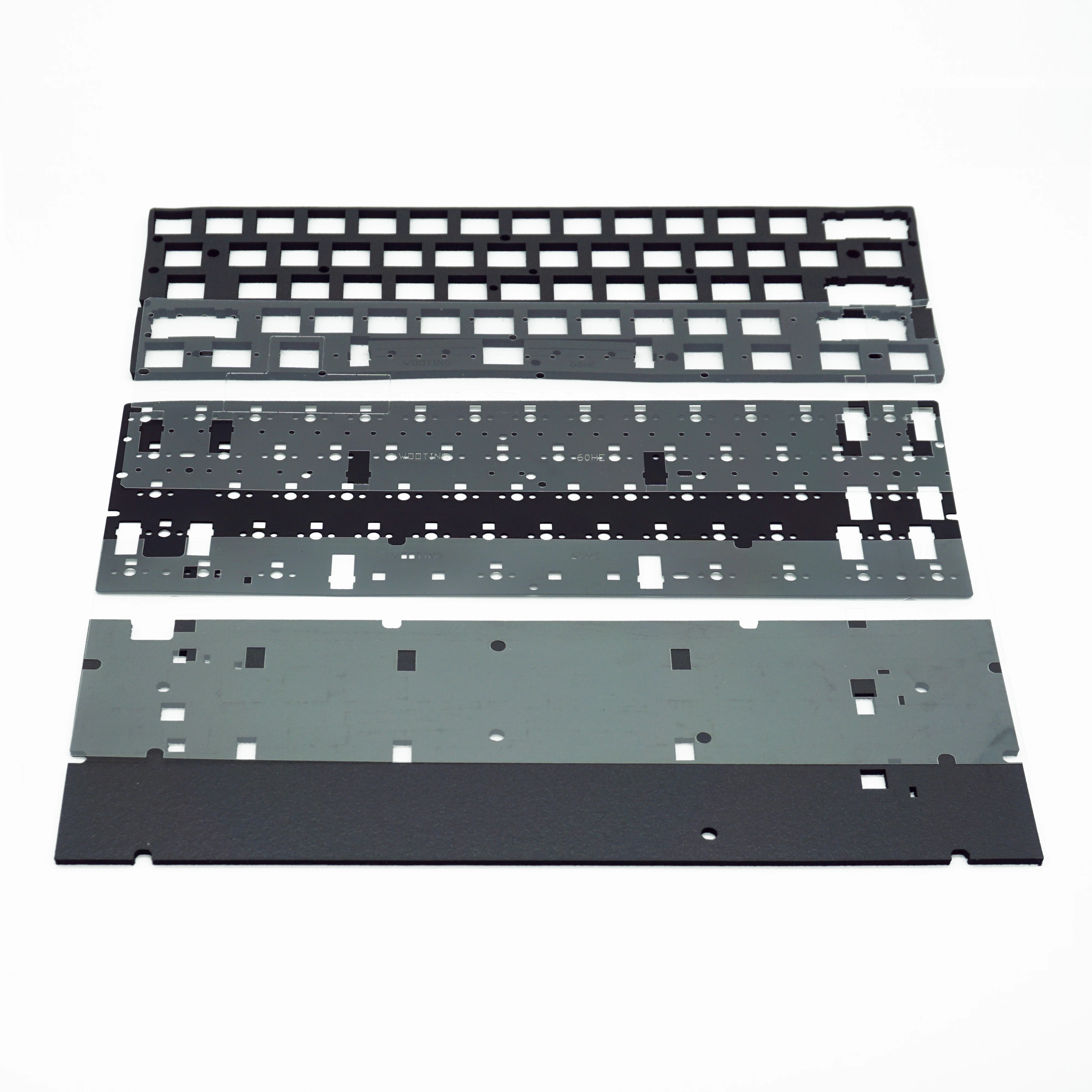 Keebox Wooting60 versión ABS teclado paquete de sonido placa de escritura de espuma hoja de interruptor de espuma inferior de espuma para Wooting60HE - imagen 3