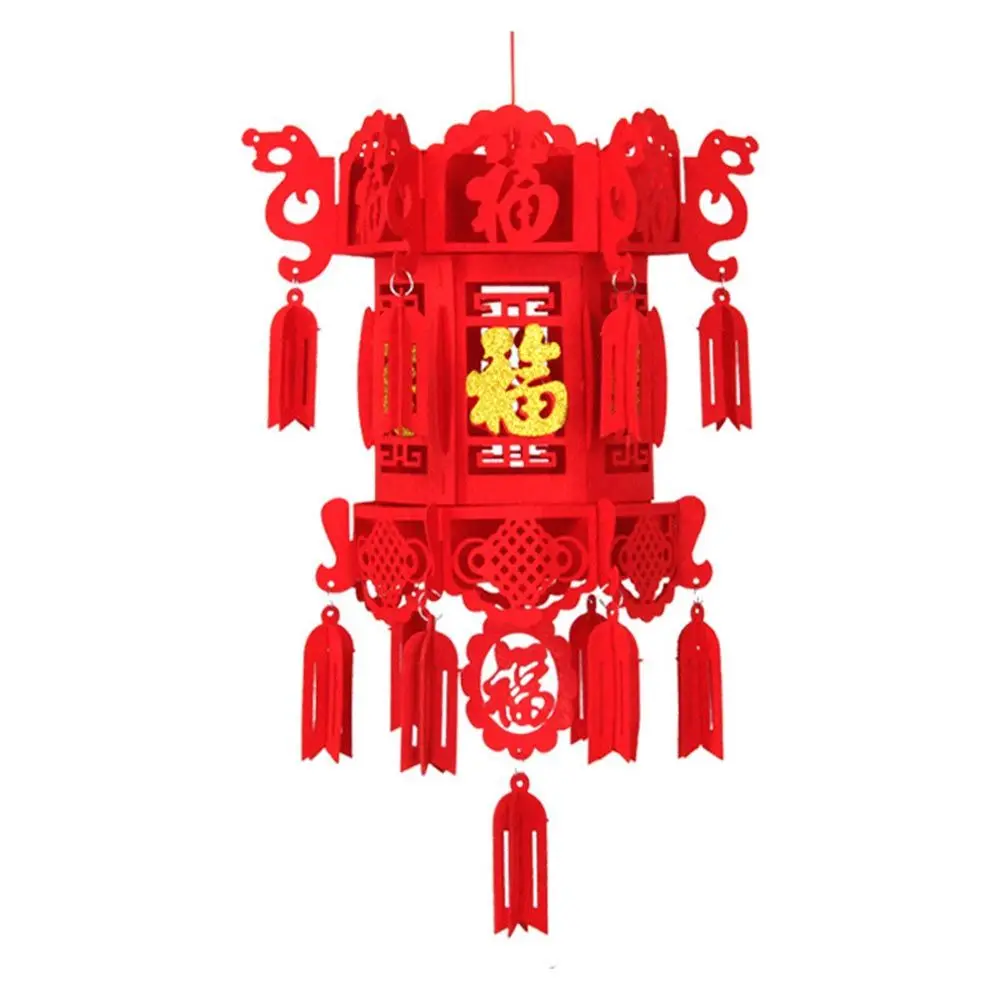 Linterna de Año Nuevo Chino, adornos colgantes de linterna roja, personaje FU DIY, decoración de Festival de Primavera y Año Nuevo Lunar - imagen 2
