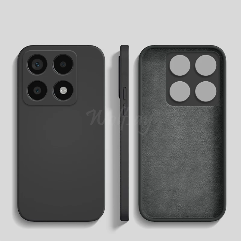 Para Xiaomi 14T Pro funda de silicona líquida Original de goma lisa TPU funda protectora Xiaomi 15T Pro 14T Pro cubierta TPU a prueba de golpes - imagen 2