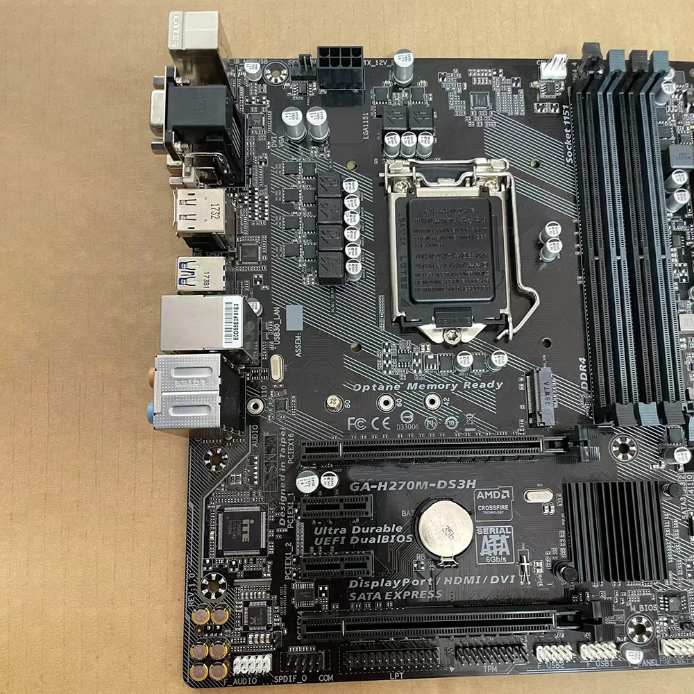 H270M-DS3H GA-H270M-DS3H placa base H270 DDR4 6XSATA HDMI DVI-D VGA PCIE3.0