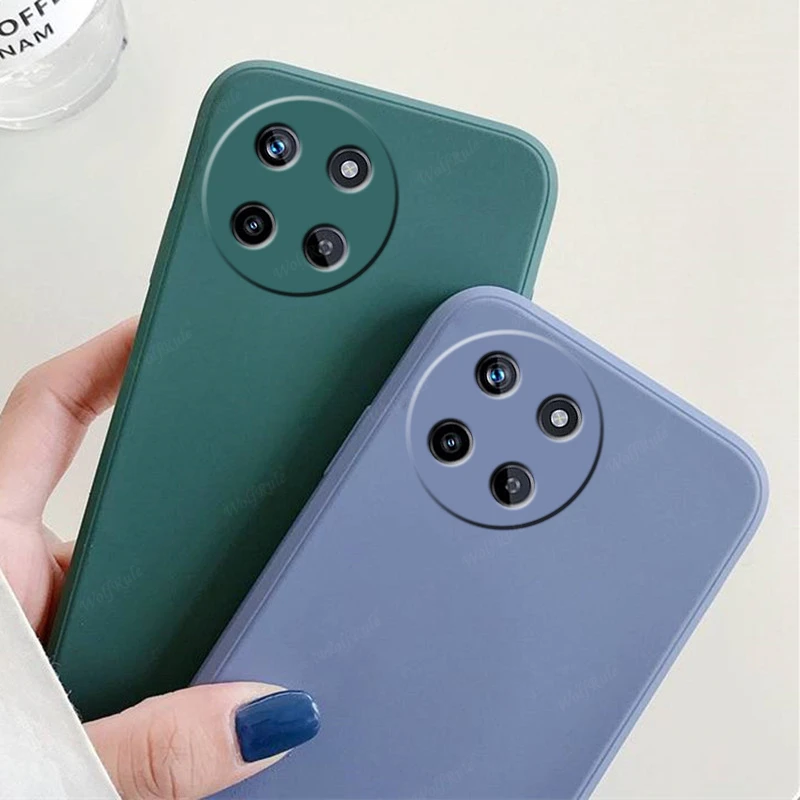 Funda de silicona líquida a prueba de golpes para teléfono móvil, carcasa suave de TPU, Realme, 4G, para Realme 11, OPPO Realme - imagen 2
