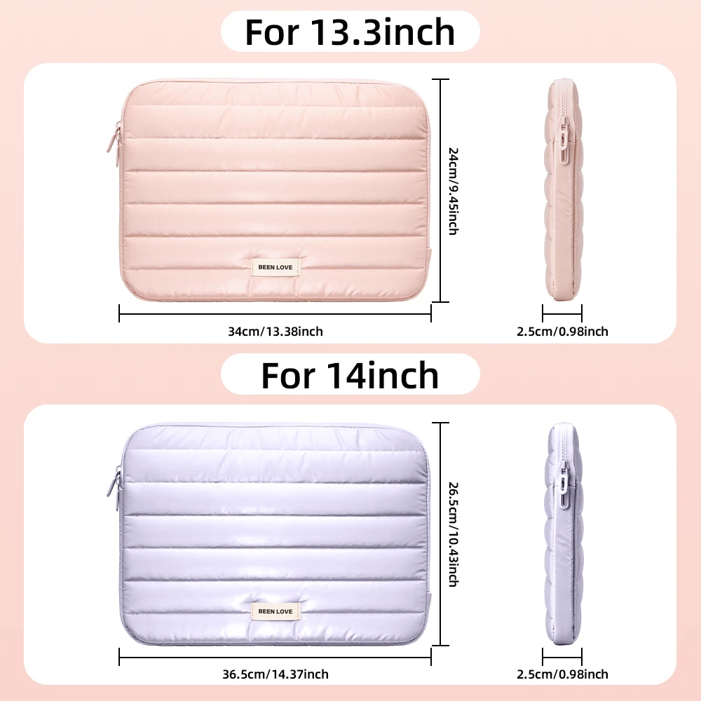 Bolsa para ordenador portátil, funda para tableta “13" 14" para iPad Air Pro M4 XiaoMi Pad para Samsung Huawei a prueba de golpes para MacBook Air iPad - imagen 4