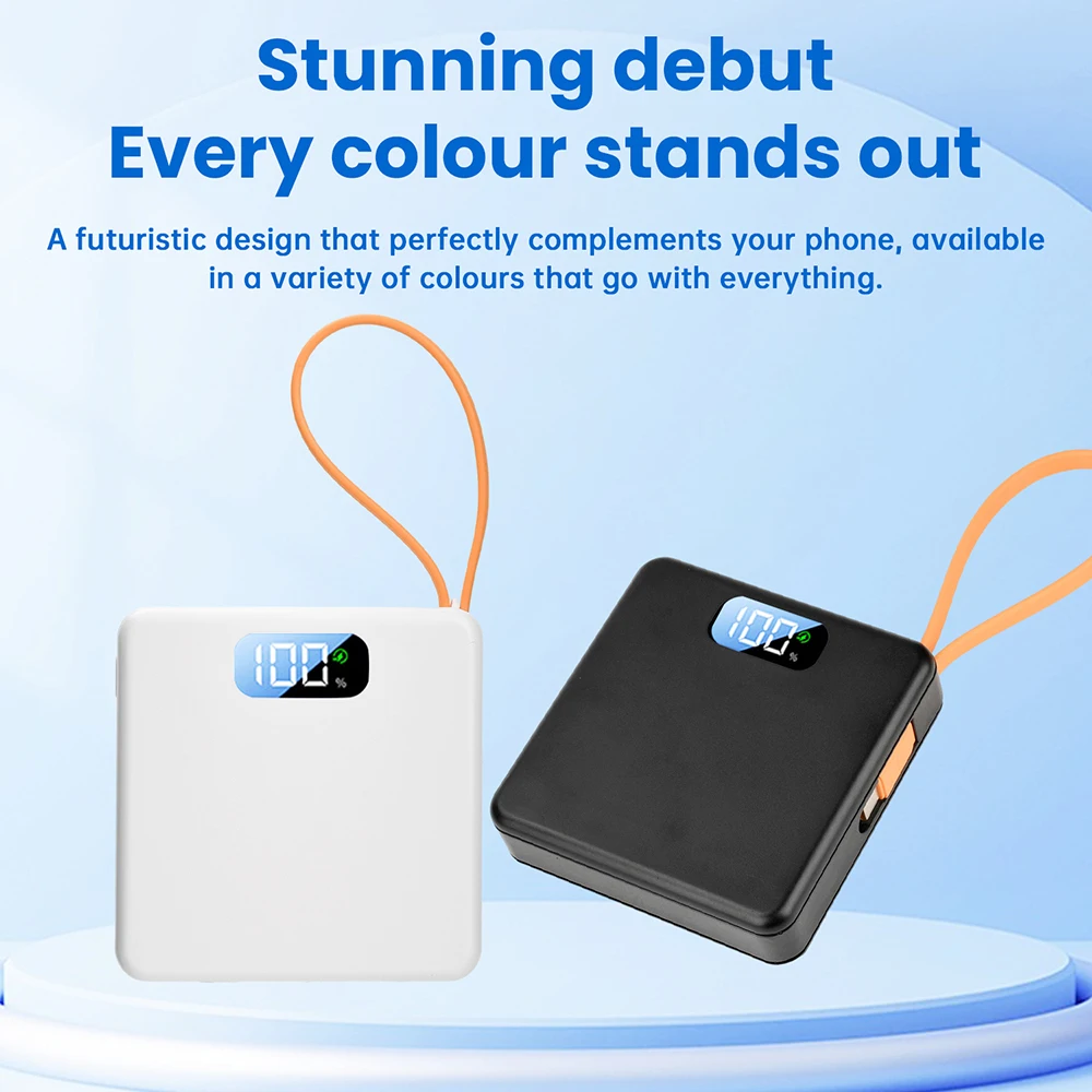 Kit de Banco de energía de batería DIY 3*18650, caja de carga rápida de 10W 22,5 W con Cable de carga, Kit de fuente de alimentación móvil sin soldadura extraíble - imagen 2