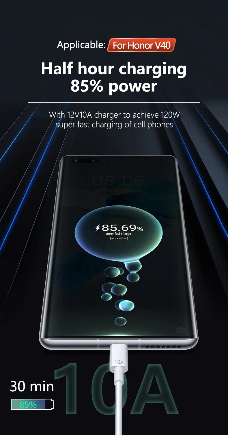 Un teléfono se está cargando con media hora restante