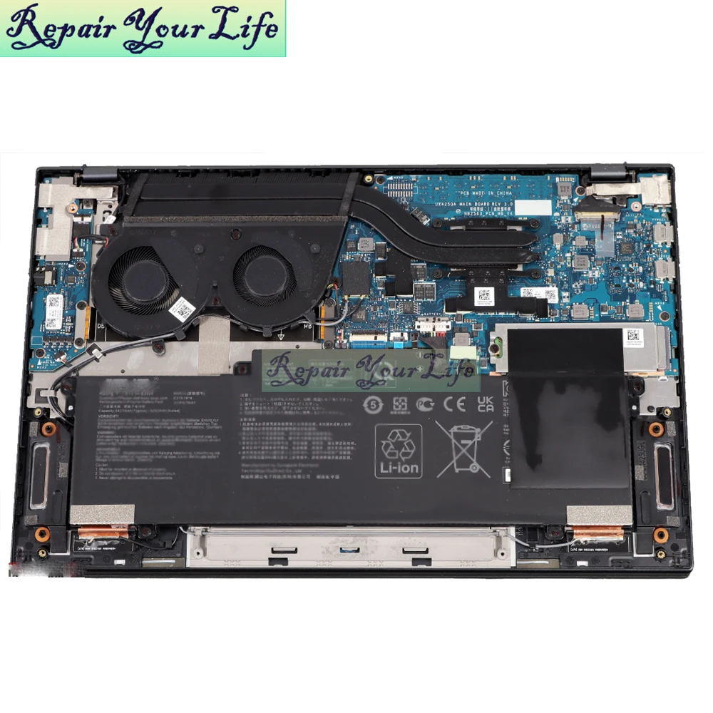 Ventilador de refrigeración para ordenador portátil Asus ZenBook 14, Enfriador de PC AMD, BNC505S5H-000P, UM425Q, UM425QA, UM425UAZ, UX425QA, UX425UAZ, 13NB0TV0T01011 - imagen 5