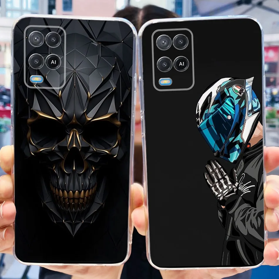 Funda con patrón de moda para OPPO A54 (CPH2239), funda trasera de TPU de silicona suave para OppoA54 A 54 4G, fundas de teléfono - imagen 2