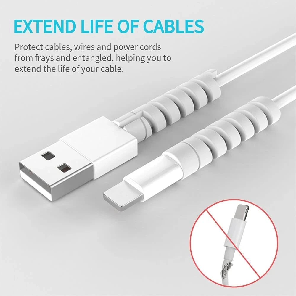 Protector de Cable de carga para teléfonos, soporte de bridas, Clip Enrollador para ratón, Cargador USB, organizador de cables de gestión - imagen 3