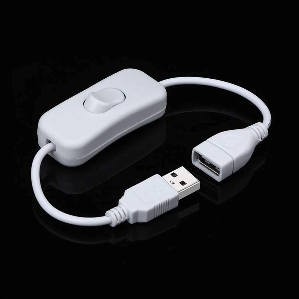 Cable USB de 30cm con interruptor de encendido/apagado, Cable de extensión, palanca para lámpara USB, ventilador, línea de fuente de alimentación, adaptador duradero, gran oferta - imagen 2