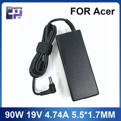 Cargador Acer para portátil 90W 19V 4,74A, conector 5,5 x 1,7 mm