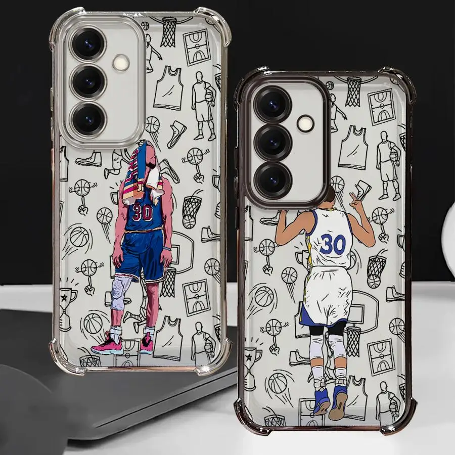 Funda deportiva de baloncesto de Anime para Samsung Galaxy S21 Plus S25 Edge S23 S22 Ultra S24 S20 FE, funda suave - imagen 2