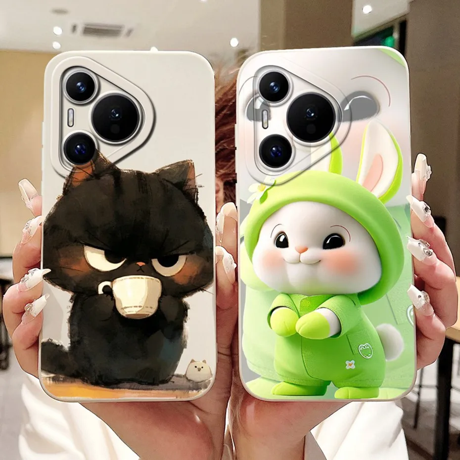 Nuevo diseño de funda de teléfono para Huawei Pura 70 70Pro Plus, funda de silicona suave a prueba de golpes para Huawei Pura70 70 Pro Pro +, fundas parachoques - imagen 2