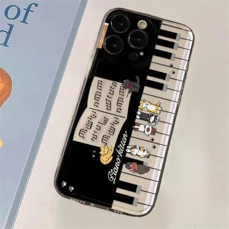 Funda de Piano Animal para iPhone 17Pro 16 15 14 13 12 11 Pro Max 7 8 Plus funda suave a prueba de golpes - imagen 5