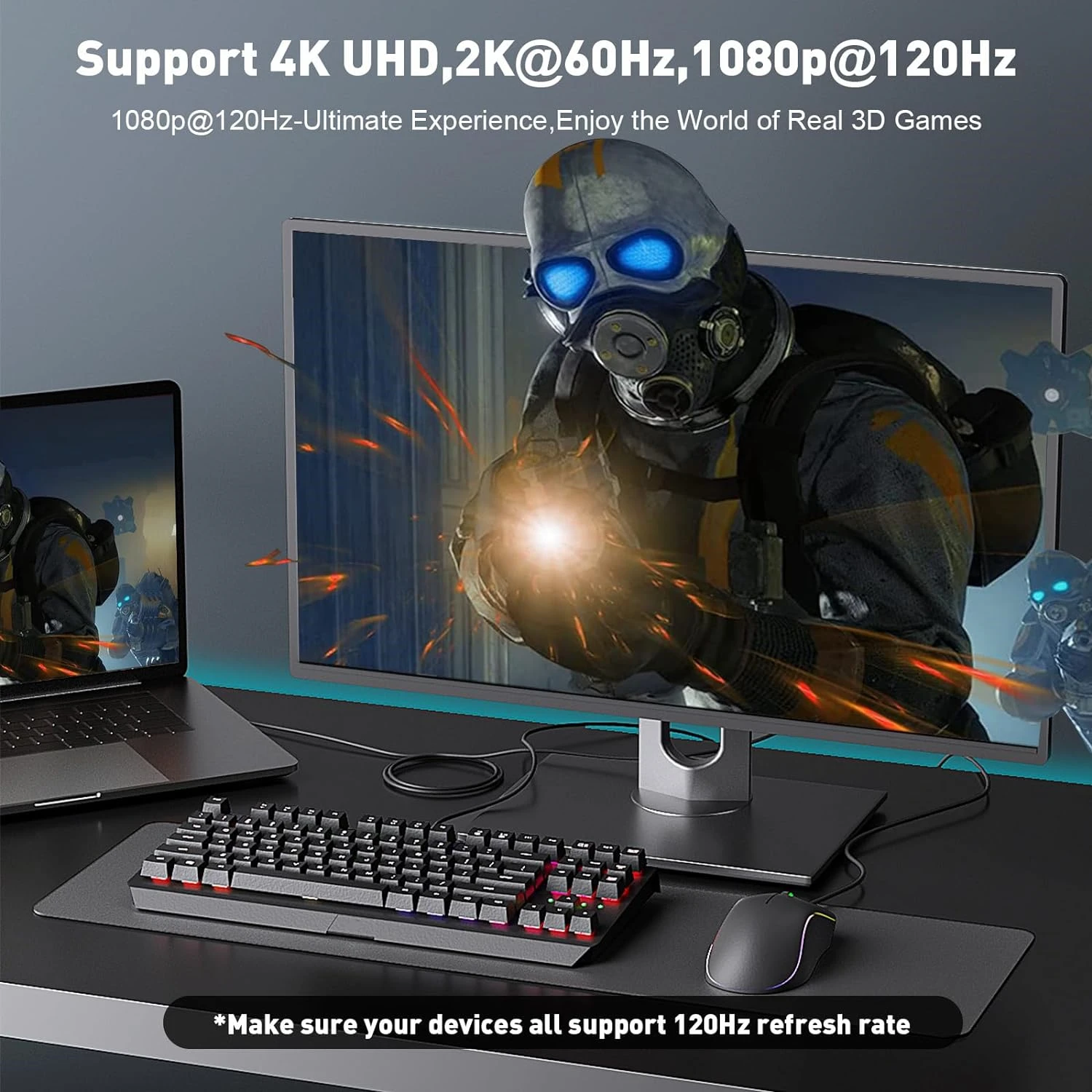 Extensor KVM de fibra HDMI de 20KM, 1080P, 120Hz, 4K, 60Hz, convertidor HDMI sobre fibra óptica, transmisor de vídeo HDMI a fibra óptica para PC y TV - imagen 4