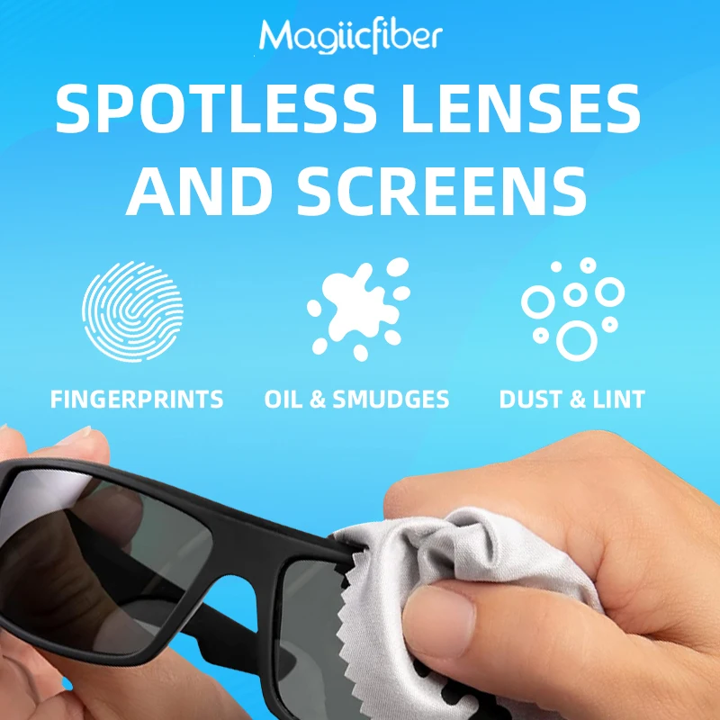 Paños de limpieza de microfibra MagiicFiber, toallitas sin pelusas de alta densidad, paños de limpieza premium suaves y eficientes - imagen 2