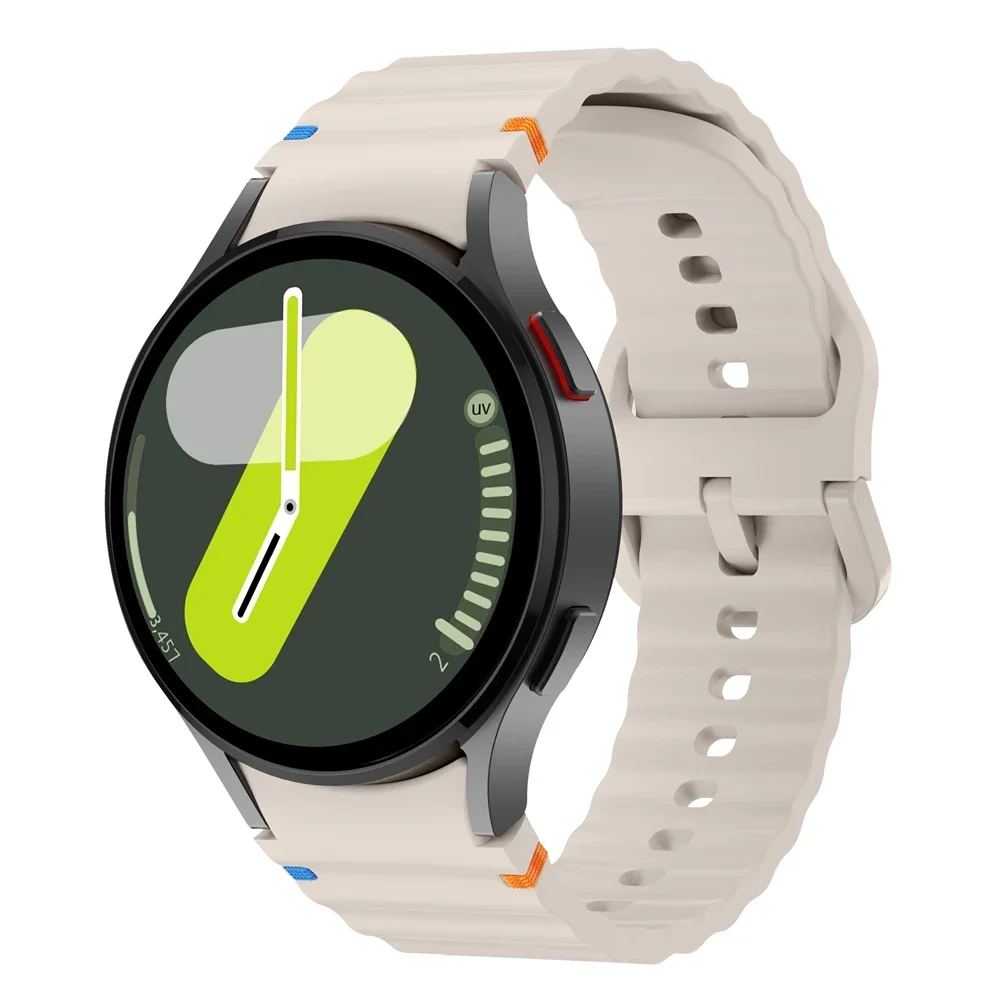 Correa deportiva de silicona sin huecos para Samsung Galaxy Watch 7, 6, 5Pro, 4 FE Classic, 47, 43/45, 44mm, 40mm - imagen 3