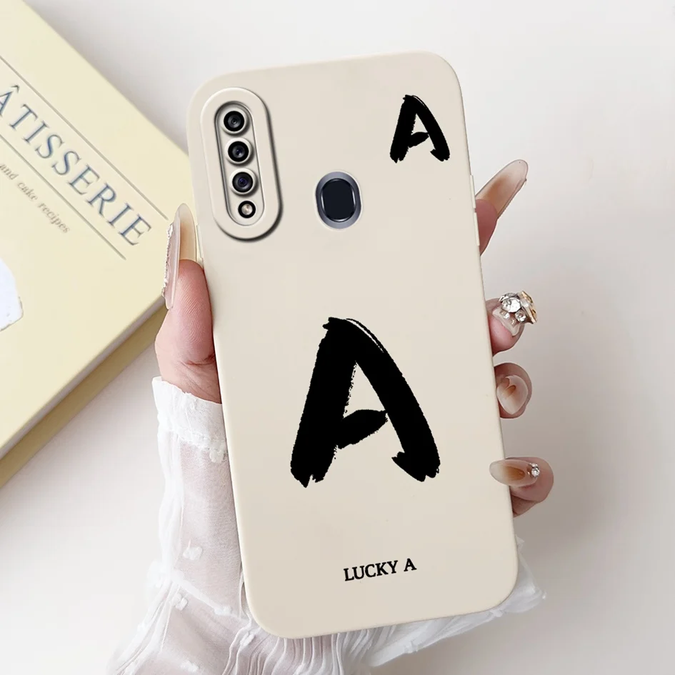 Para Samsung Galaxy A30 funda SM-A305F Linda letra de la suerte parachoques a prueba de golpes para Samsung A20 A20e A20s A207F A205F A202F Funda - imagen 4
