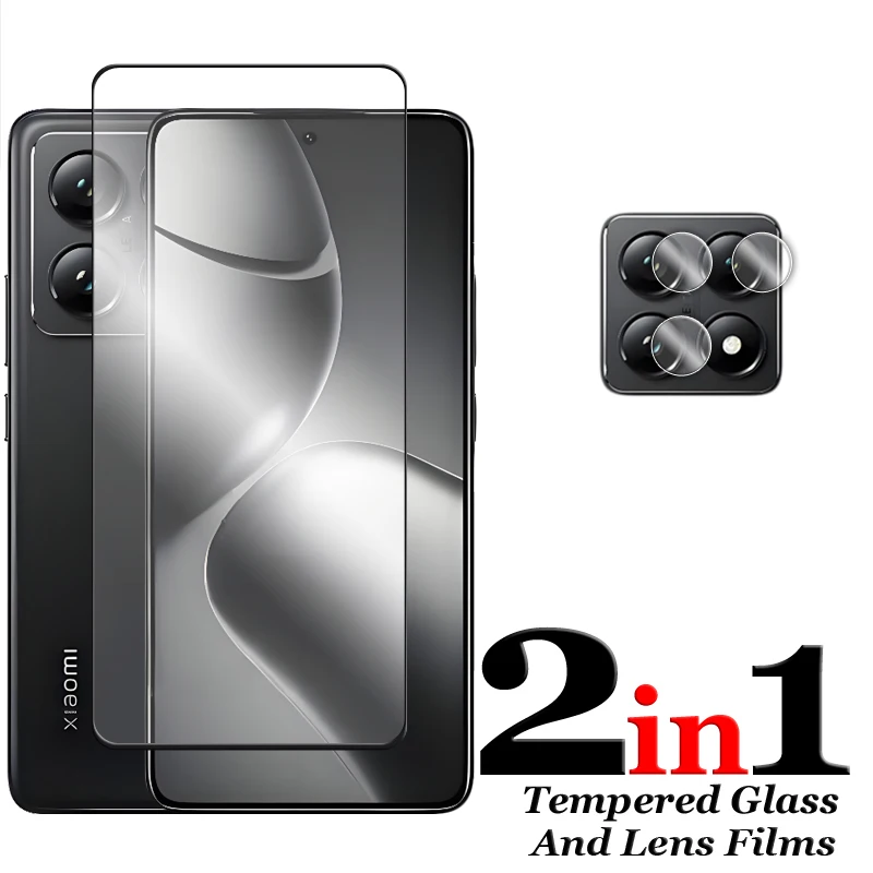 Protector de pantalla para Xiaomi 14 T Pro, cristal templado 2.5D, pegamento de cubierta completa, película HD - imagen 3