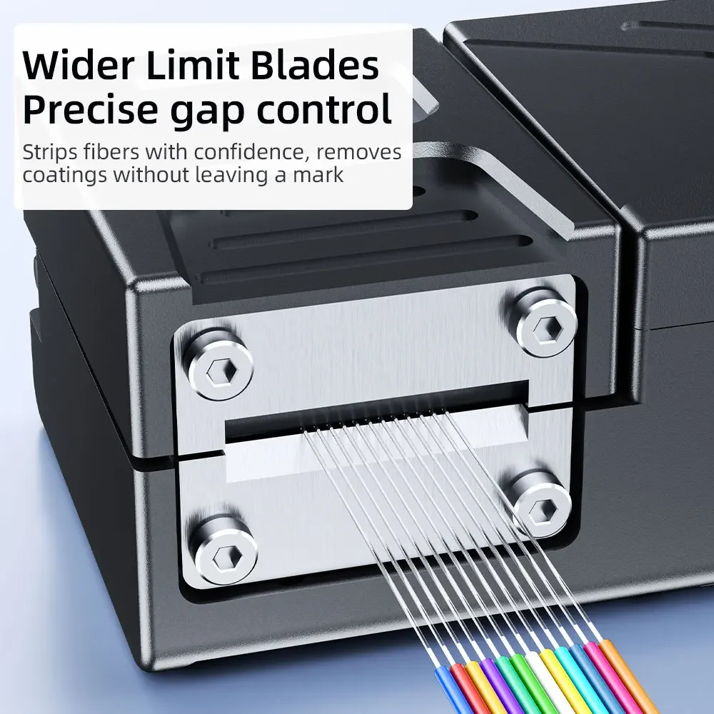 Alicates Pelacables de fibra calentada Natalink, pelado de cables ópticos para aplicaciones de fusión de cables y fibra de cinta, herramienta de corte FTTH - imagen 4