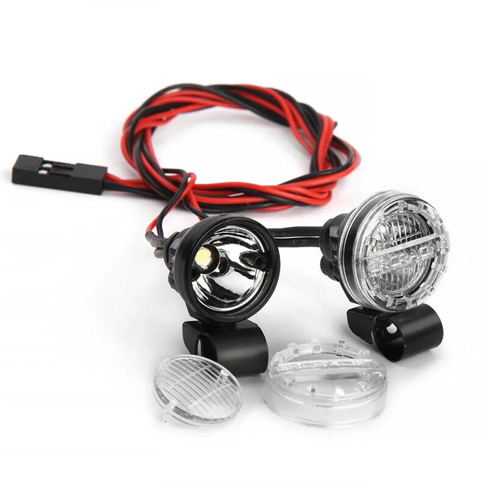 2 uds foco LED faros luz de techo 16mm para Axial TRX4 SCX10 1/10 1/8 coche trepador de control remoto accesorios 3V-7,4 V lámpara blanca - imagen 5