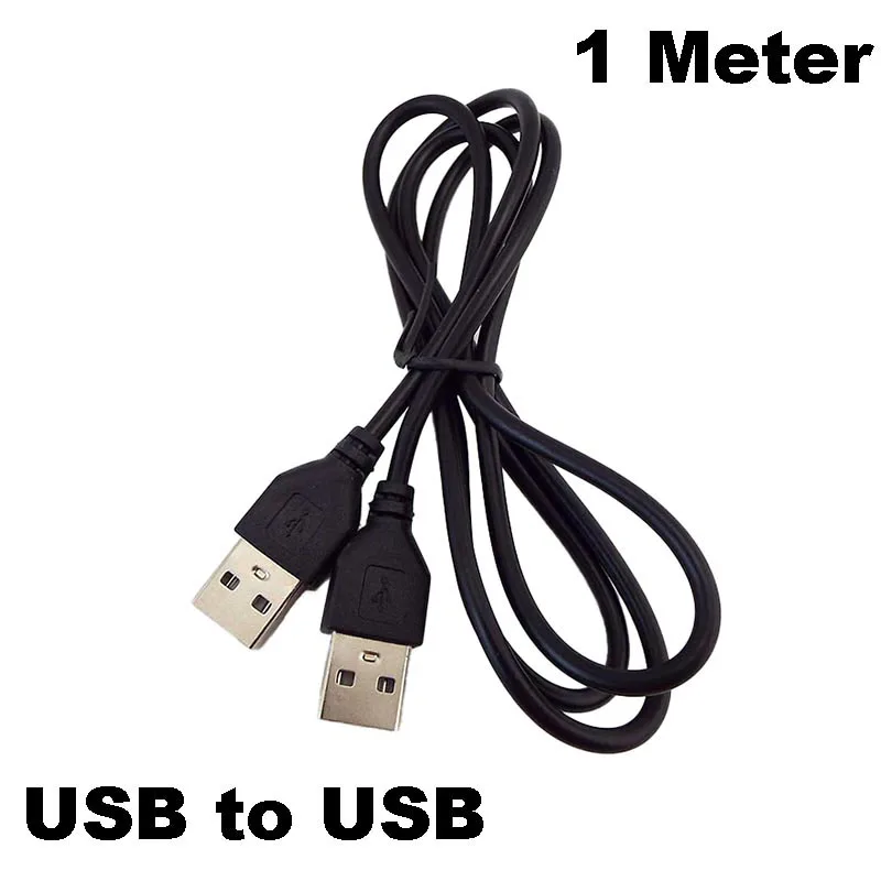 Cable de extensión USB 2,0 tipo A macho a macho, adaptador de conector de alimentación, Cable extensor de transferencia de alta velocidad para línea de sincronización de datos de PC, 1M - imagen 3