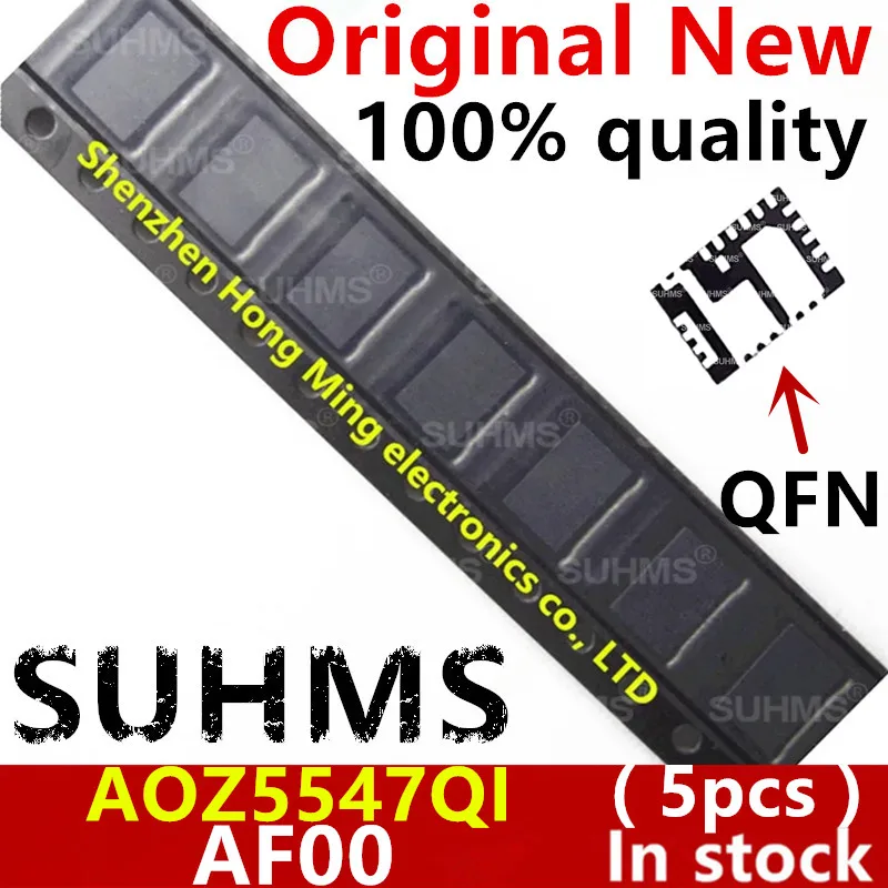 Chipset AOZ5547QI AOZ5547 5547QI 100% AF00 QFN-24, 5 unidades, nuevo, 5547