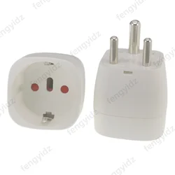 Fengyi Adaptador de Enchufe de Viaje UE a India Tipo D
