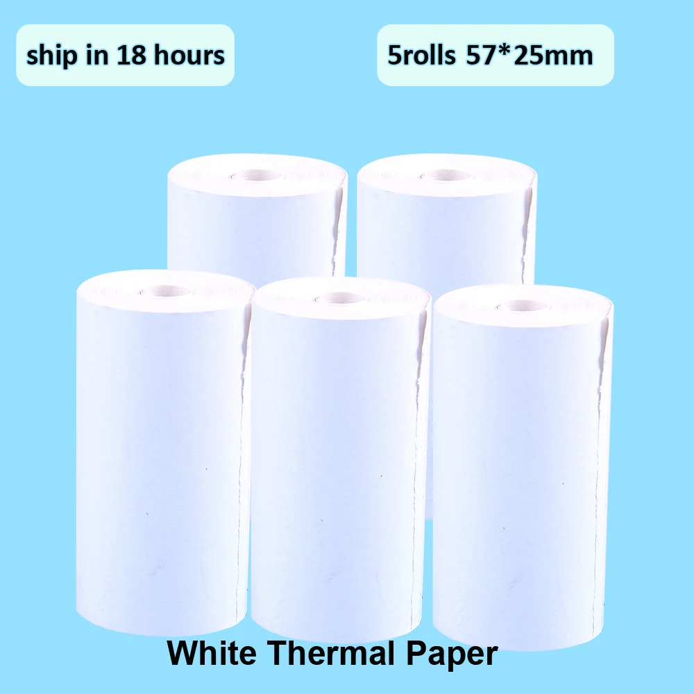 5 rolls white