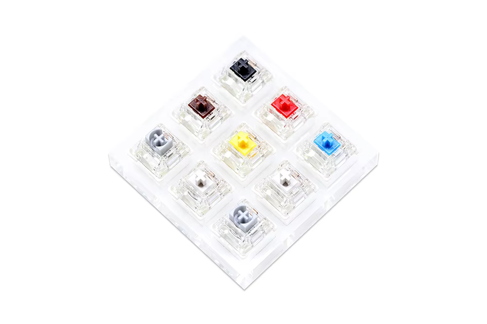 Probador Switches Acrílico Multicolor para Teclados Mecánicos