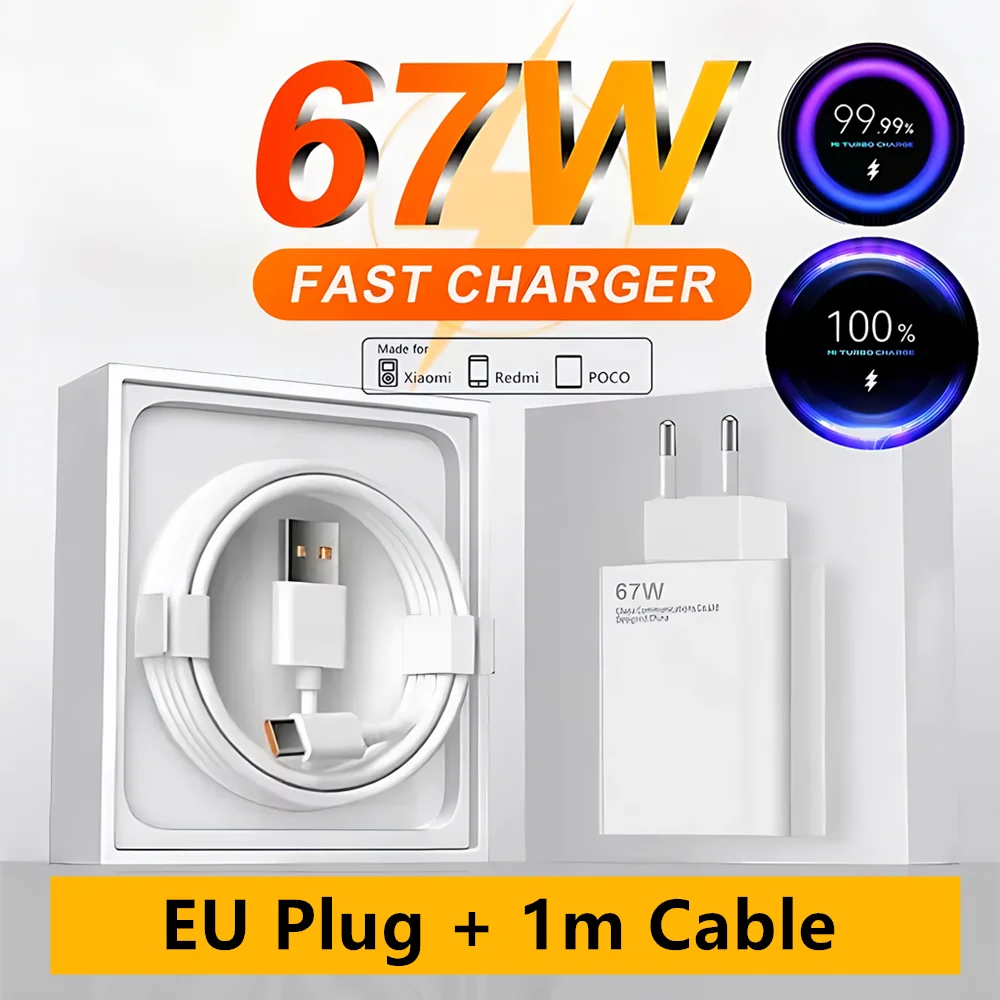 EU Plug - 1m Cable