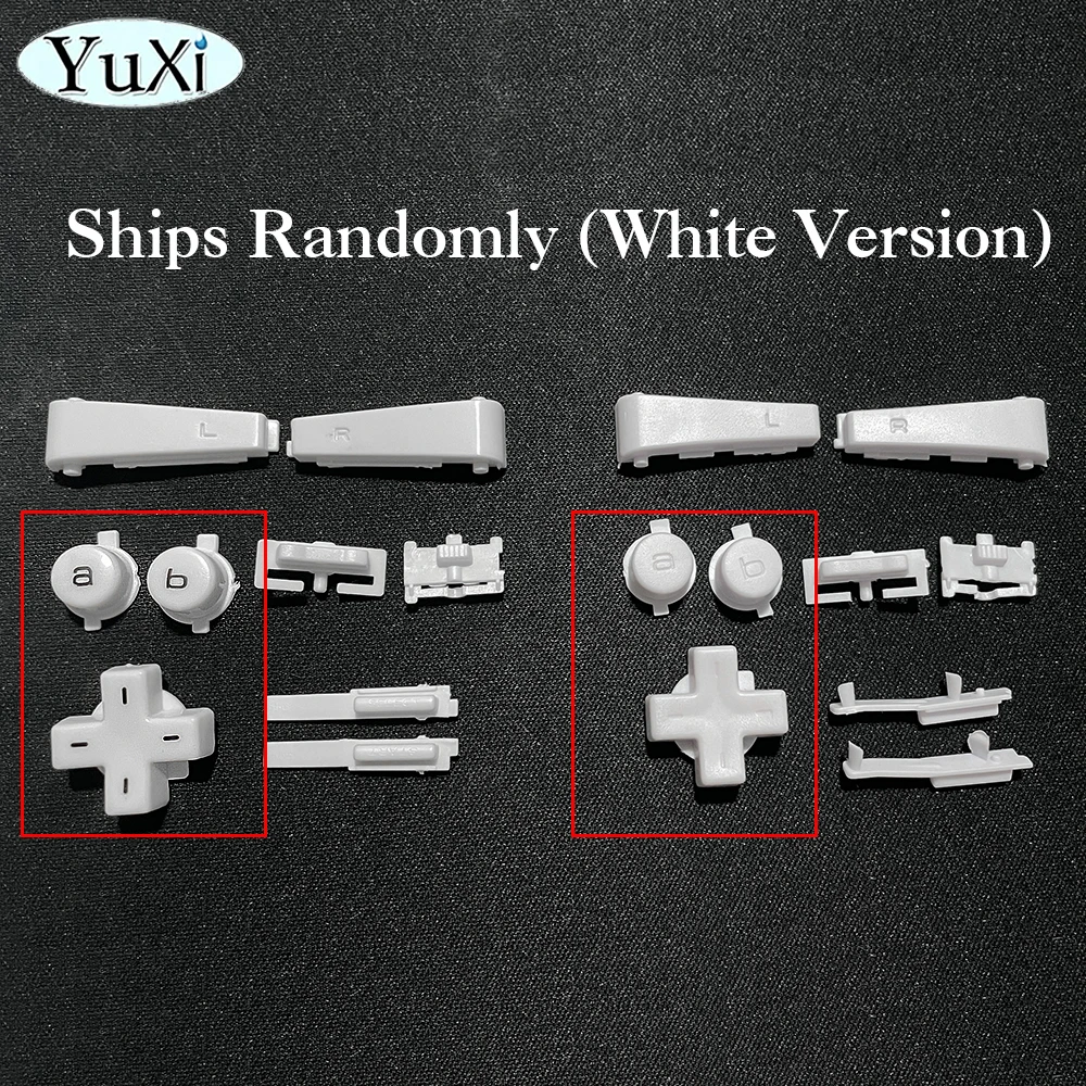 YuXi almohadilla de goma de silicona para Nintendo GameBoy, botón conductor para GBM L R A B d-pad, botones de teclado - imagen 4