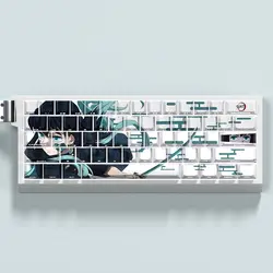 Teclas PBT Muichirou para teclado mecánico, perfil Cherry