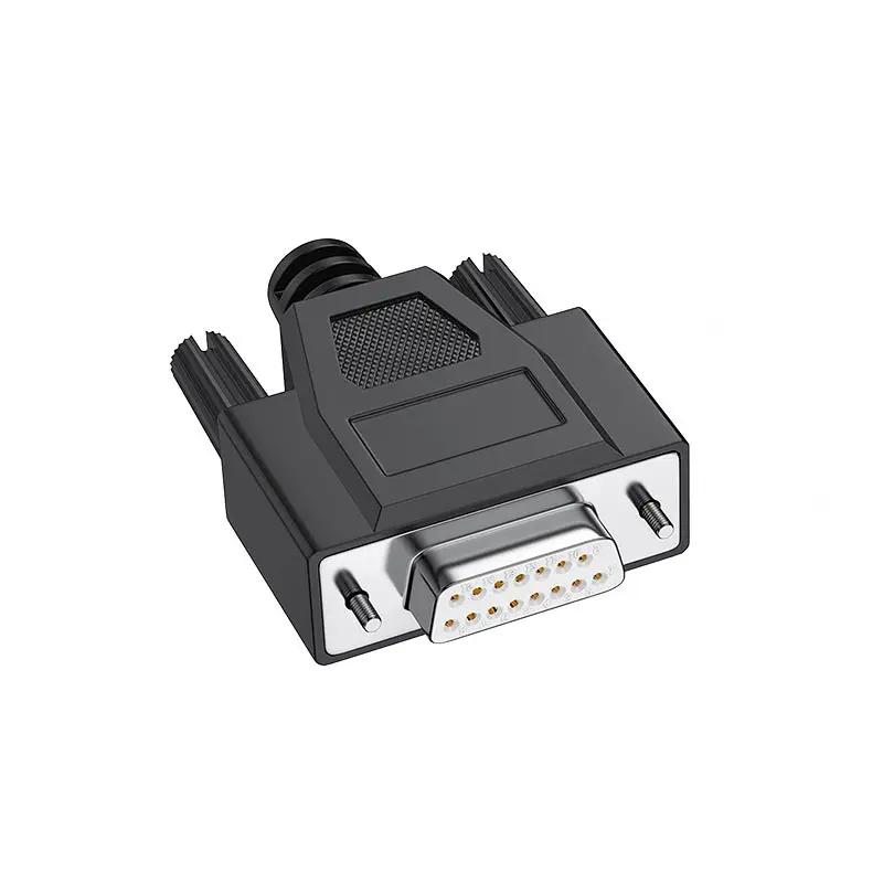 Conector DB15 macho hembra soldadura 2 filas conector de puerto paralelo de 15 pines D-SUB RS232 conector de 15 pines interfaz COM adaptador de 15 pines - imagen 5