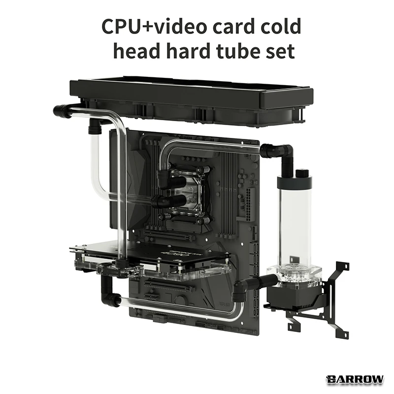 Barrow PC juego de refrigeración por agua, tubería suave y dura, manguera, Memoria GPU de CPU, refrigeración por agua dividida de estado sólido - imagen 5