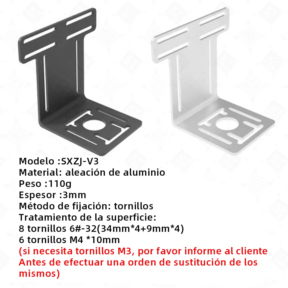 FREEZEMOD 80/120/200/320/360mm tanque de agua acrílico cuadrado con pantalla de filtro de salida soporte de montaje plateado/negro FXSX-F620 - imagen 3
