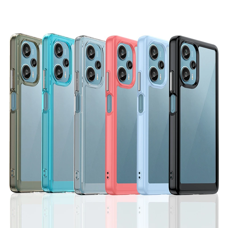 Funda de silicona para Poco F5, cubierta de plástico transparente multicolor, para Xiaomi Poco F5 Pro - imagen 2