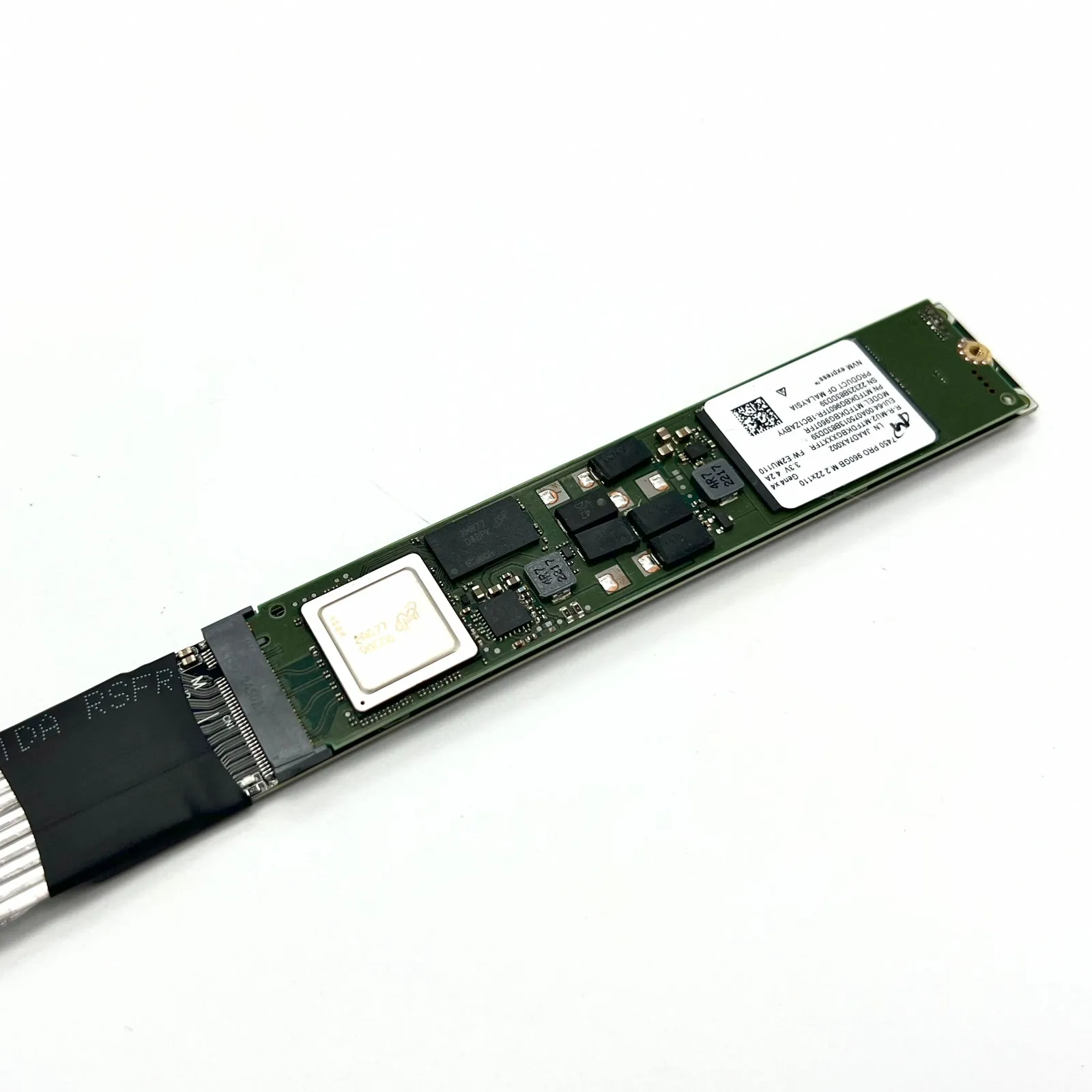 Cable de extensión SSD M.2 NVMe 2280 22110 de 128Gbps, tarjeta elevadora de unidad sólida K44SH 5,0 M.2 SSD pci-express 5,0 X4 GEN5 M2, adaptador mKey - imagen 5