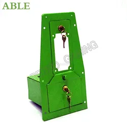 Caja Efectivo Coche Juguete – Aceptador Monedas con Puerta Metal Verde DIY