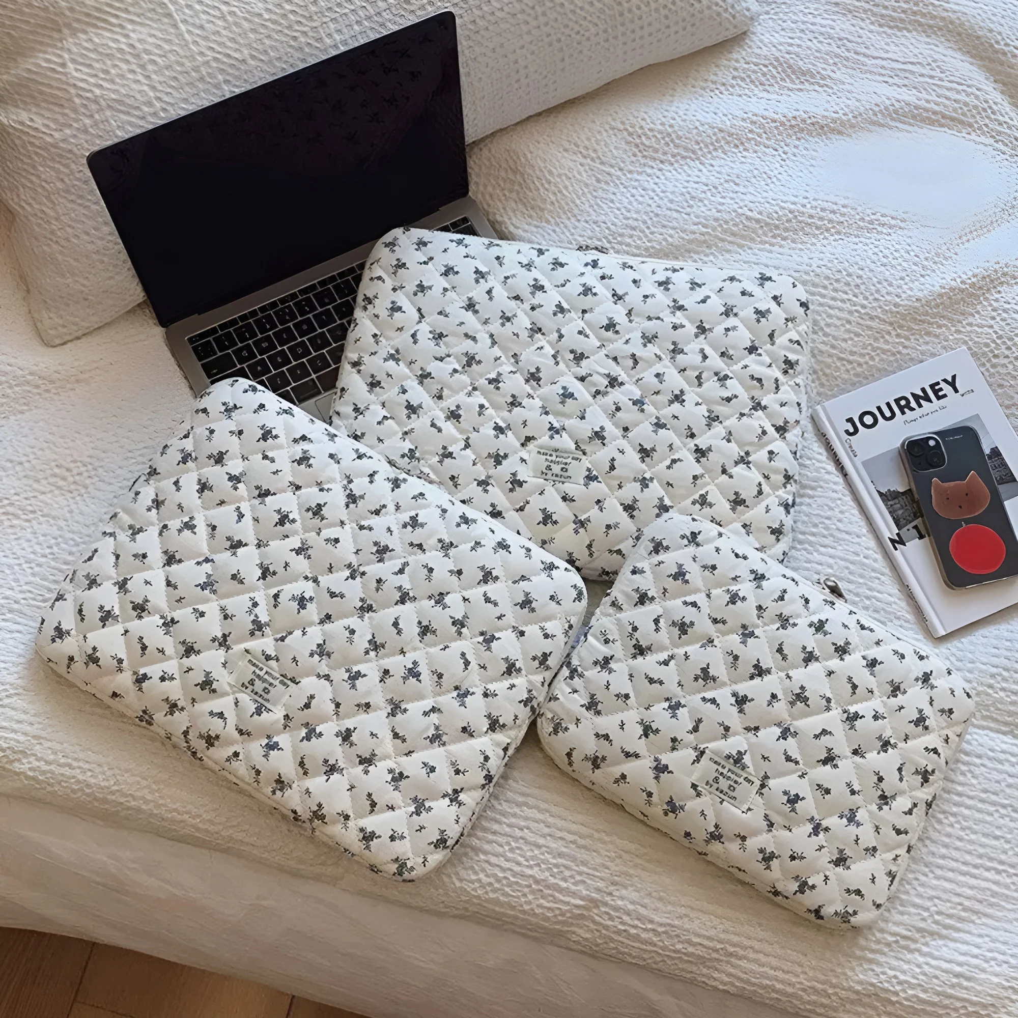 Funda de bolso para tableta de 11-15 pulgadas para 2025, nueva funda para iPad, funda de transporte, bolsa protectora de almacenamiento para ordenador portátil para Macbook - imagen 3