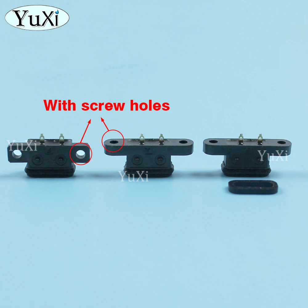 Puerto conector USB tipo C resistente al agua con orificio para tornillo, conector hembra de carga rápida de 2/4/6/ pines para puerto de Cable de cargador DIY, 1 ud. - imagen 3